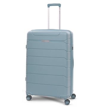 Aerolite Large 28in (100L) Lightweight Polypropylene Hard Shell Check-In Luggage Suitcase, 4 Dual Spinner Wheels, TSA Lock, Waterproof Pocket, Premium Travel Case - Sage